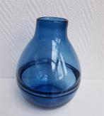 Vaas Blue Moon, gaaf, H ong. 19 cm, Huis en Inrichting, Gebruikt, Blauw, Ophalen of Verzenden, Glas