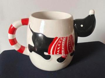 Super grote mok van Takkie met kersttrui van de Hema. beschikbaar voor biedingen