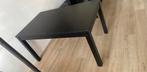 Zwarte eettafel beschadigd, Huis en Inrichting, Tafels | Eettafels, Ophalen, Gebruikt, 100 tot 150 cm, 50 tot 100 cm