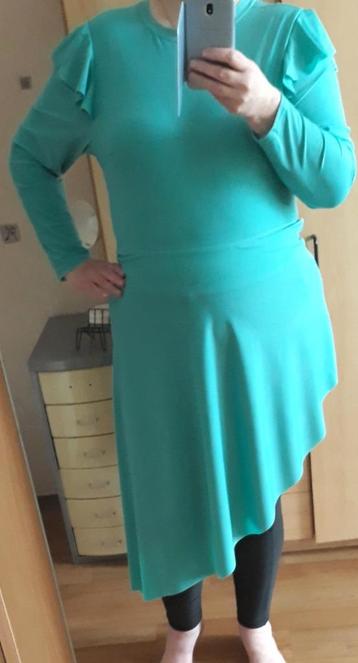 3 Delige (badpak/broek/rokje) turquoise burkini - mt 48 beschikbaar voor biedingen