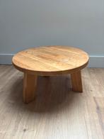 Houten salontafel - Ovaal, Ophalen, Eikenhout, 50 tot 100 cm, Zo goed als nieuw