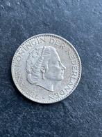 1 Gulden Juliana 1965 - Zilveren Munt, Postzegels en Munten, Munten | Nederland, 1 gulden, Koningin Juliana, Zilver, Ophalen of Verzenden