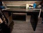 Ikea bureau zwart, Huis en Inrichting, Bureaus, Ophalen, Gebruikt, Bureau