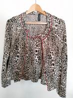 Marccain setje top met vestje leopard 36, Kleding | Dames, Tops, Zonder mouw, Zo goed als nieuw, Maat 36 (S), Verzenden