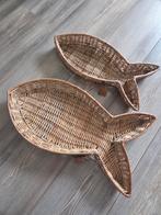 Riviera Maison rattan dienbladen, Huis en Inrichting, Woonaccessoires | Schalen en Manden, Ophalen of Verzenden, Zo goed als nieuw