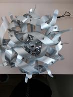 Mooie plafondlamp verchroomd met krullen/curls metaal mat, Ophalen of Verzenden, Gebruikt, Metaal, Modern