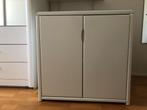 Witte commode/kastje met 2 deuren, Gebruikt, 75 tot 100 cm, Minder dan 50 cm, Commode
