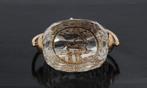 Wax zegel intaglio kwarts cachet 14k goud antiek horloge, Verzenden, Goud, Hanger, Met edelsteen
