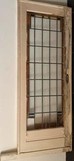 Ensuitedeur met glas in lood - jaren ‘20, Doe-het-zelf en Verbouw, Deuren en Horren, Ophalen, Gebruikt, 80 tot 100 cm, 200 tot 215 cm