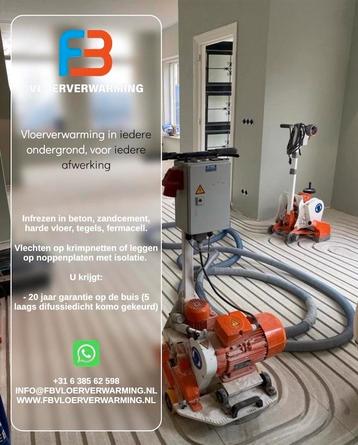 Vloerverwarming Infrezen Beton Tegels Zandcement Fermacell beschikbaar voor biedingen