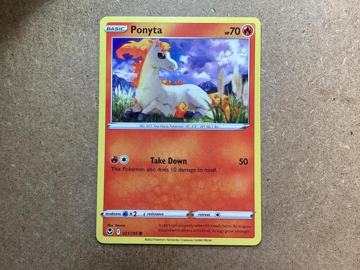1x Ponyta [SIT 021/195] (Near Mint), Hobby en Vrije tijd, Verzamelkaartspellen | Pokémon, Zo goed als nieuw, Losse kaart, Ophalen of Verzenden
