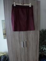 mooi NORAH imitatie leer BURGUNDY rok 44 -GRATIS zend, Overige kleuren, Verzenden, Maat 42/44 (L), Nieuw