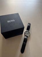 Hugo Boss horloge, Sieraden, Tassen en Uiterlijk, Horloges | Heren, Overige merken, Leer, Staal, Polshorloge