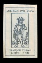 suikerzakje 548 François Villon Lustrum 1961, Ophalen of Verzenden, Nederland