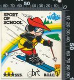 Sticker: Walibi - Sport op school (Skieen), Verzamelen, Stickers, Sport, Ophalen of Verzenden