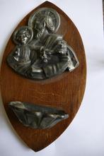 Wijwaterbakje met sint Jozef en Jezus 1, Antiek en Kunst, Ophalen of Verzenden