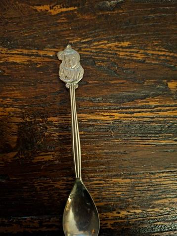 Zilveren Lepel met Figuur beschikbaar voor biedingen