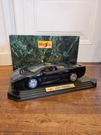 Grote 1:12 Maisto Jaguar XJ220 1992 blauw modelauto 33201, Hobby en Vrije tijd, Modelauto's | 1:5 tot 1:12, Ophalen of Verzenden