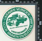 Sticker: Caravan Vervoer - s-Hertogenbosch, Ophalen of Verzenden, Zo goed als nieuw, Bedrijf of Vereniging