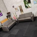 *Nieuwstaat | Musterring | Echt leder | Bank | Bankstel, Huis en Inrichting, Modern design musterring leer bank bankstel sofa