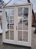 Kozijn met dubbele tuindeuren, Doe-het-zelf en Verbouw, Ophalen of Verzenden, Glas, 120 cm of meer, 215 cm of meer