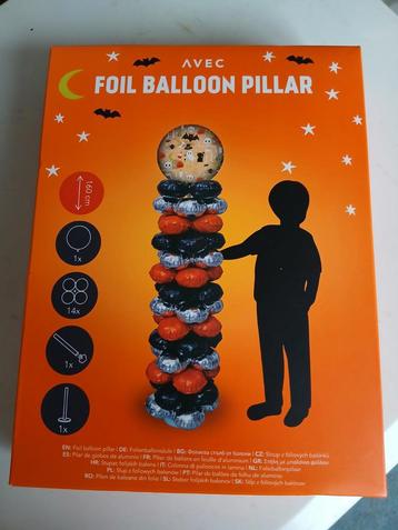 Foil balloon pillar Halloween (ongebruikt) beschikbaar voor biedingen