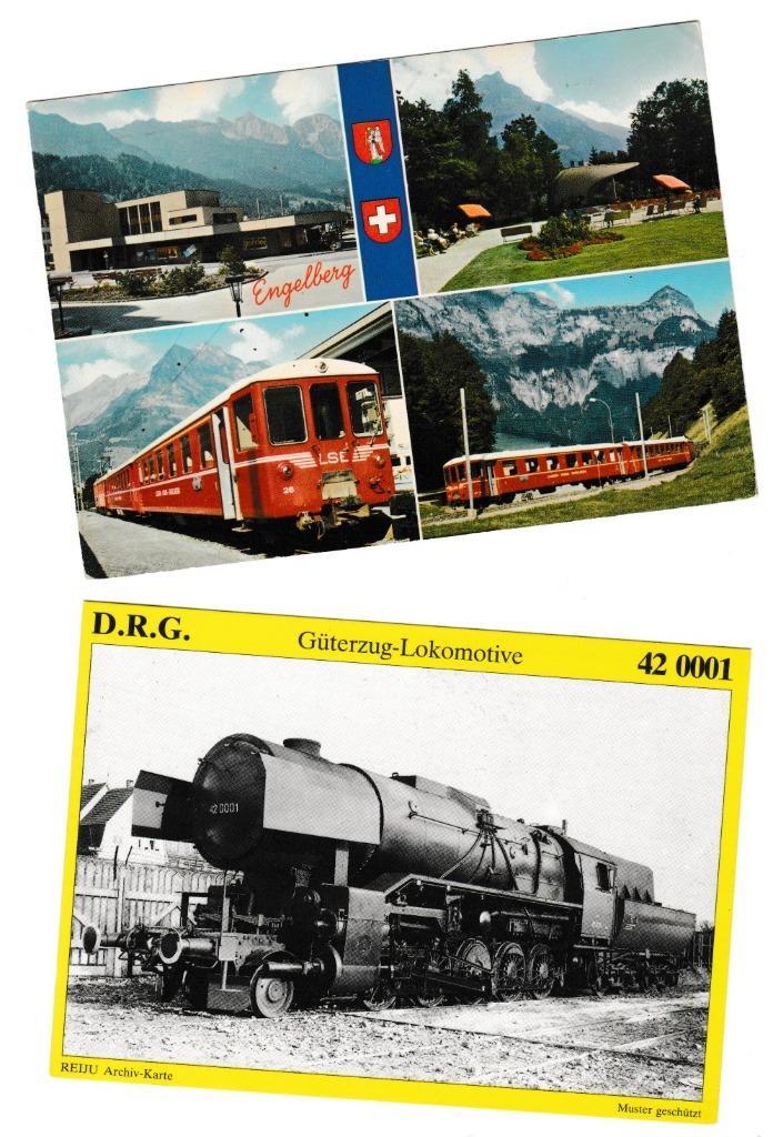 Ansichtkaarten treinen, Verzamelen, Ansichtkaarten | Themakaarten, 1960 tot 1980, Voertuig, Ophalen of Verzenden