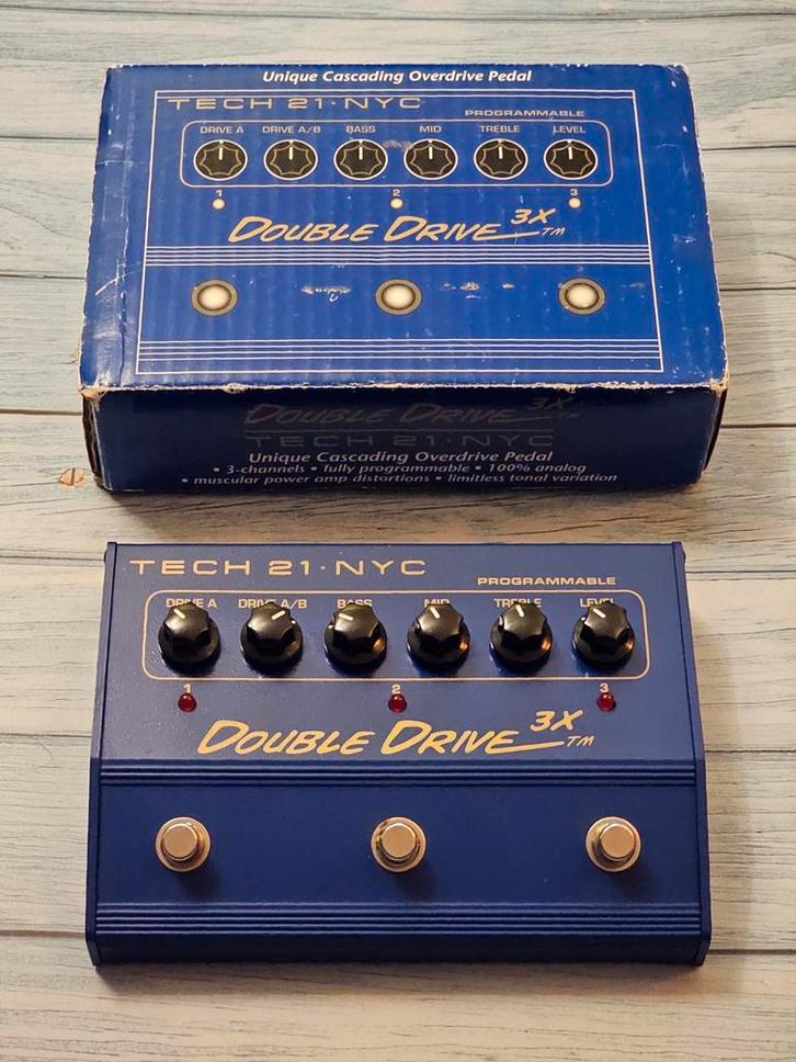 Tech 21 Double Drive 3X Overdrive, Muziek en Instrumenten, Effecten, Zo goed als nieuw, Distortion, Overdrive of Fuzz, Ophalen of Verzenden