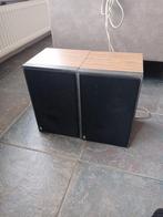 Vintage Deense Boekenplank Speakers - B&O Installatie, Gebruikt, 60 tot 120 watt, Front, Rear of Stereo speakers, Ophalen