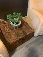 Oude eierkist, Huis en Inrichting, Tafels | Salontafels, Ophalen, Gebruikt, Vierkant, Minder dan 50 cm