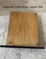 Magnetisch messenblok hout, Huis en Inrichting, Ophalen of Verzenden, Zo goed als nieuw, Rechthoekig, Hout