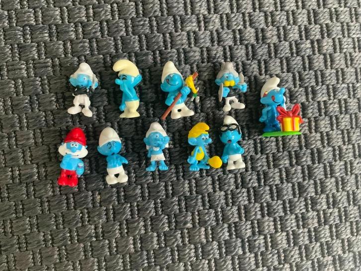 10 Smurfs / Smurfen Chupa Chups & Kinder Surprise figuurtjes, Verzamelen, Poppetjes en Figuurtjes, Zo goed als nieuw, Ophalen of Verzenden