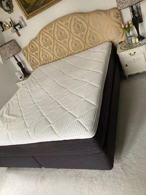 Boxspring met luxe hoofdbord 160x200 !!! moet weg !!, Huis en Inrichting, Slaapkamer | Bedden, Gebruikt, Tweepersoons, 160 cm