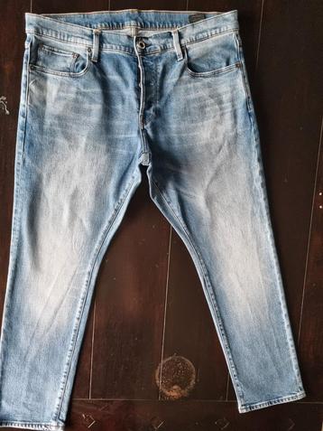 ZGAN G STAR RAW 3301 REGULAR STRETCH TAPERED JEANS 36/30!! beschikbaar voor biedingen