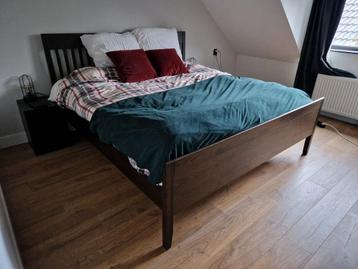 Ikea Idanäs bedframe 180x200 met lattenbodem - afbeelding 1