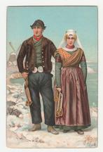Schaatsen in klederdracht.   Zeeland.   Stengel & Co., Verzamelen, Ansichtkaarten | Themakaarten, Verzenden, Voor 1920, Ongelopen
