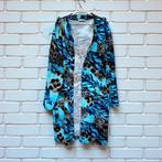 Magna Vest Maat 56/58 Blauw Bruin Panterprint Bladeren, Kleding | Dames, Truien en Vesten, Maat 46/48 (XL) of groter, M, Zo goed als nieuw
