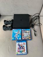 PS4+2 controlers+6 Games, Spelcomputers en Games, Spelcomputers | Sony PlayStation 4, Ophalen, Met 2 controllers, Slim, 500 GB