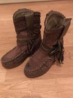 Bruine laars met sleehak, maat 36, Bruin, Lage of Enkellaarzen, Ophalen of Verzenden, Gedragen