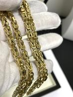 18K Gouden Koningsketting Byzantijns 131,2 gram, Sieraden, Tassen en Uiterlijk, Kettingen, Ophalen, Onbekend, Zo goed als nieuw