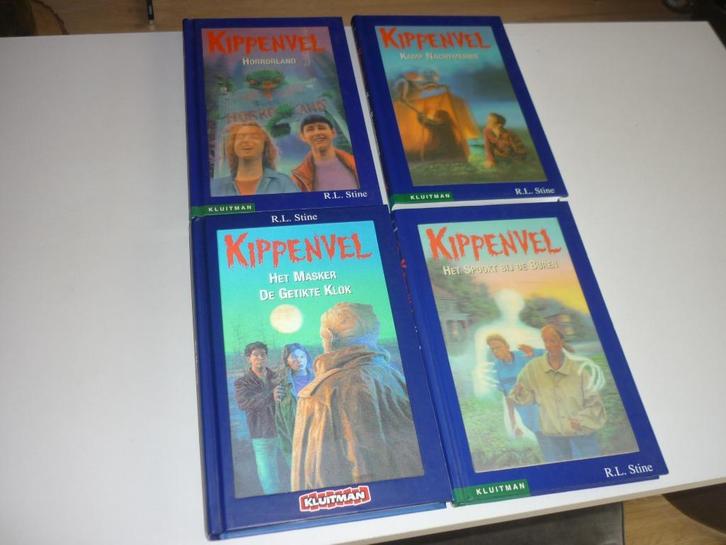 R.L. Stine: 4x Kippenvel (hologram uitgave), Boeken, Kinderboeken | Jeugd | 10 tot 12 jaar, Zo goed als nieuw, Ophalen of Verzenden