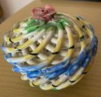 Art Deco gevlochten keramische bonbonnière schaaltje Spanje, Antiek en Kunst, Antiek | Keramiek en Aardewerk, Ophalen of Verzenden