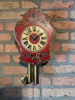 Leuke wandklok jaren ‘70, Huis en Inrichting, Woonaccessoires | Klokken, Ophalen of Verzenden, Gebruikt, Wandklok