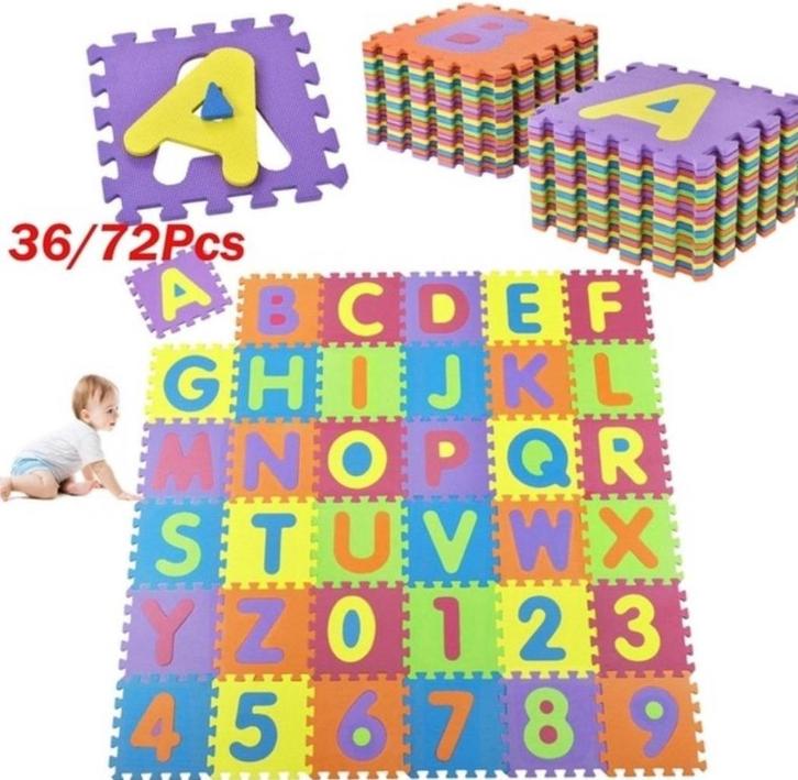86-delige foam puzzelmat, Kinderen en Baby's, Speelgoed | Educatief en Creatief, Knutselen, Puzzelen, Ontdekken, Ophalen of Verzenden