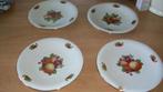 Fruitbordjes / gebaksbordjes met fruit motief, Overige materialen, Ophalen of Verzenden, Zo goed als nieuw, Bord(en)