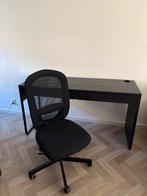 IKEA Bureau Micke zwart + bureaustoel, Ophalen, Zo goed als nieuw, Bureau
