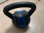 Kettlebell 6 kilo workout, zwart/blauw, Ophalen of Verzenden, Zo goed als nieuw, Kettlebell