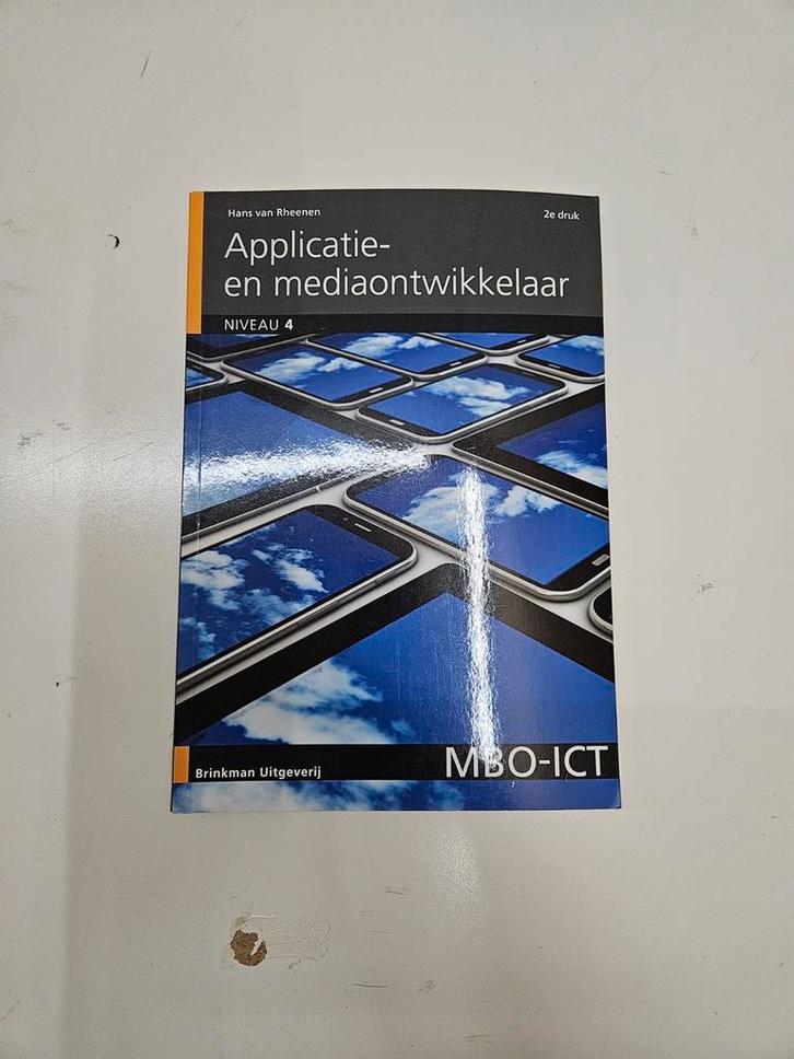 Applicatie- en mediaontwikkelaar - MBO-ICT, Boeken, Studieboeken en Cursussen, Zo goed als nieuw, MBO, Ophalen of Verzenden