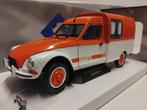 Citroen Dyane Acaspot bestel eend wit/oranje Solido 1:18 KRD, Hobby en Vrije tijd, Modelauto's | 1:18, Ophalen of Verzenden, Zo goed als nieuw