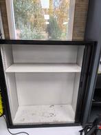 Zwarte archiefkast - 140x120 cm, Huis en Inrichting, Kasten | Roldeurkasten en Archiefkasten, Ophalen, Gebruikt, 100 tot 150 cm